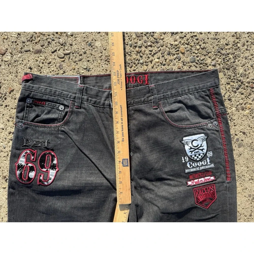 COOGI Y2K Authentic Australian Wide Leg Mens Jeans Vintage‎ Measure 40x28*